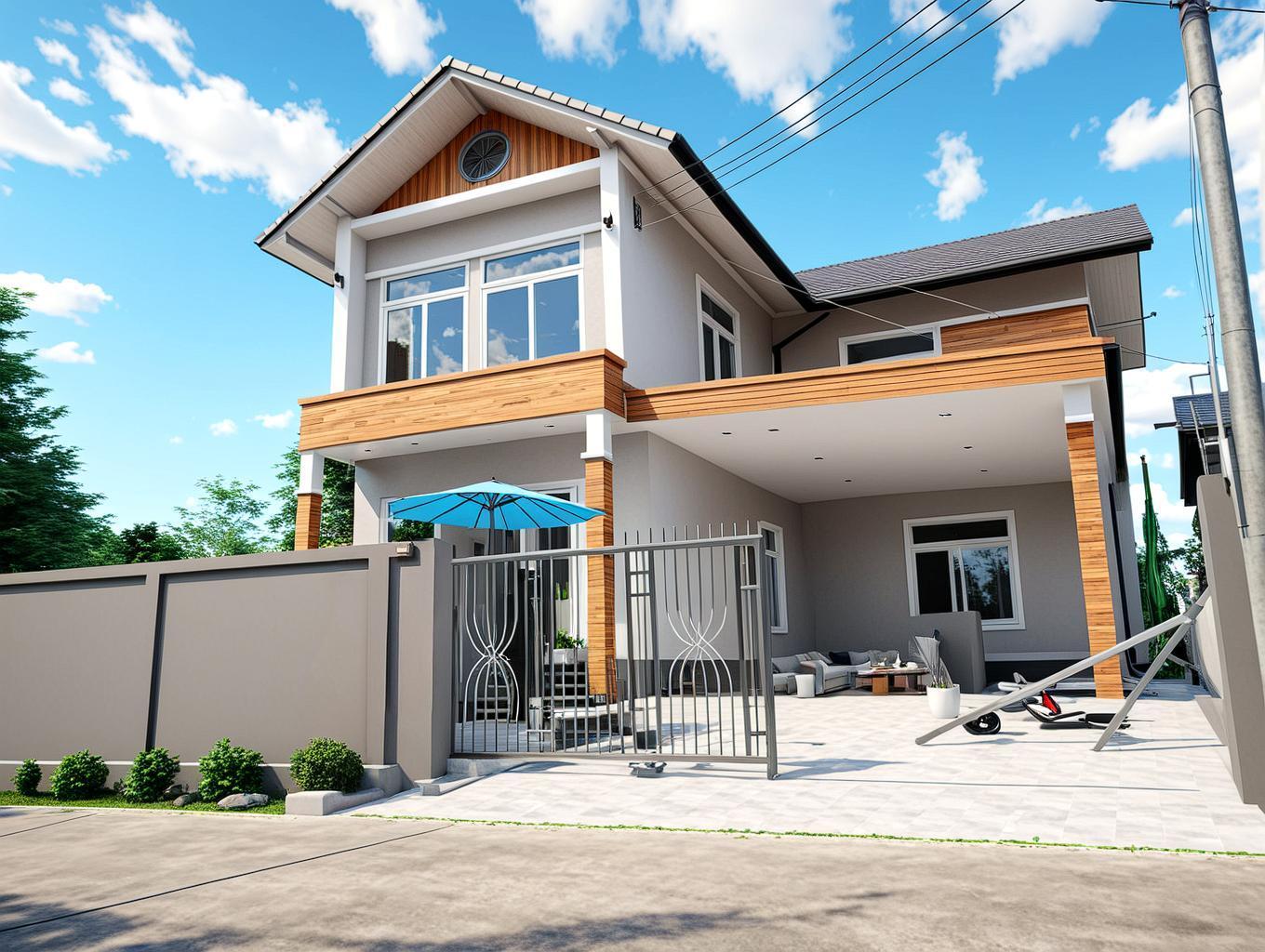 โครงการสร้างบ้านใหม่ 2 ชั้น คู้บอน มีนบุรี ควบคุมงานโดยทีม ตรี วิศวะ กรุ๊ป